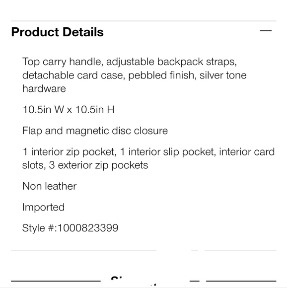 NWT House of Harlow Tully Backpack & Card Case 🩷 Moonrock Color - Picture 3 of 4